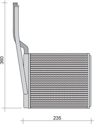 MAGNETI MARELLI Soojusvaheti,salongiküte 350218257000